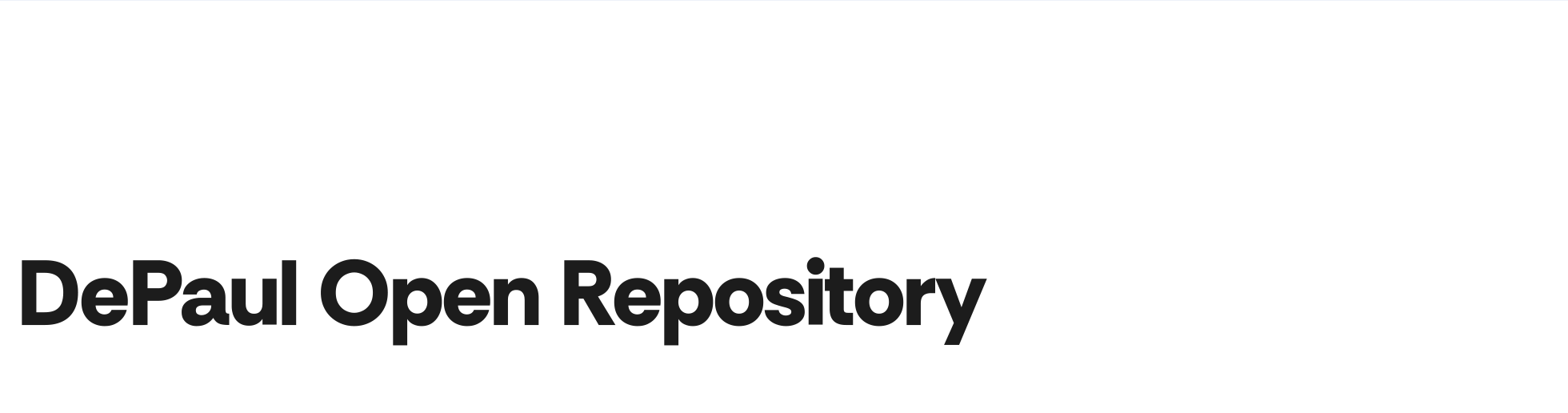 DePaul Open Repository