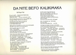 Da Nite Befor Kalikamaka by Kingo "Melvin" Fujii