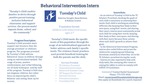 Behavioral Intervention Intern at Tuesday's Child by Katarina Savaglio, Hana Holman, and Kathryn Linnen