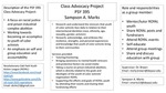 PSY 395 Class Advocacy Project (Internship) by Sampson A. Marks