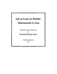 Life of Louise de Marillac - Mademoiselle Le Gras by Nicolas Gobillon